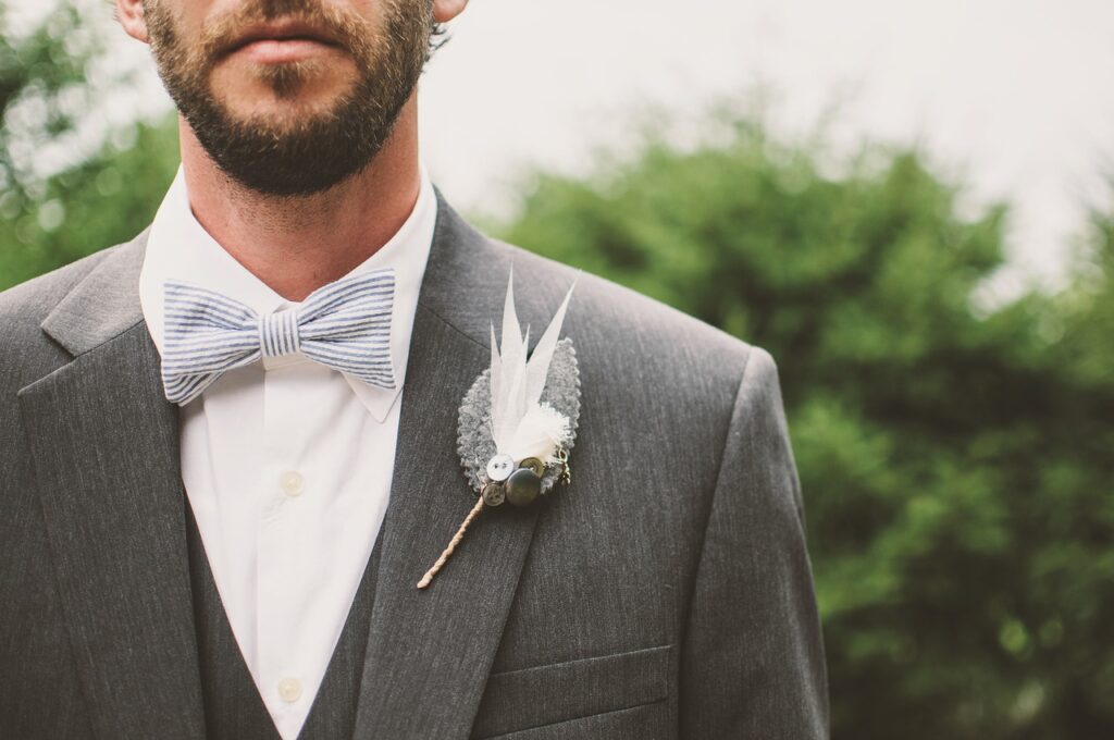 groom, beard, bow tie, brooch, fashion, formal, formal coat, guy, man, suit, wear, wedding, style, stylish, men's fashion, bearded man, groom, groom, groom, suit, suit, suit, suit, suit